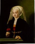 BRUYN, Barthel, Portrait of a Young Woman  hgktr